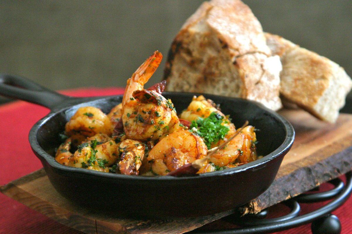 Reker i hvitløk – gambas al ajillo