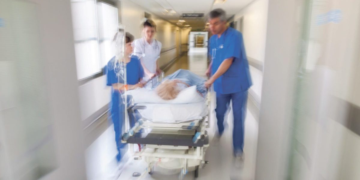 Motion Blur Stretcher Gurney Patient Hospital Emergency