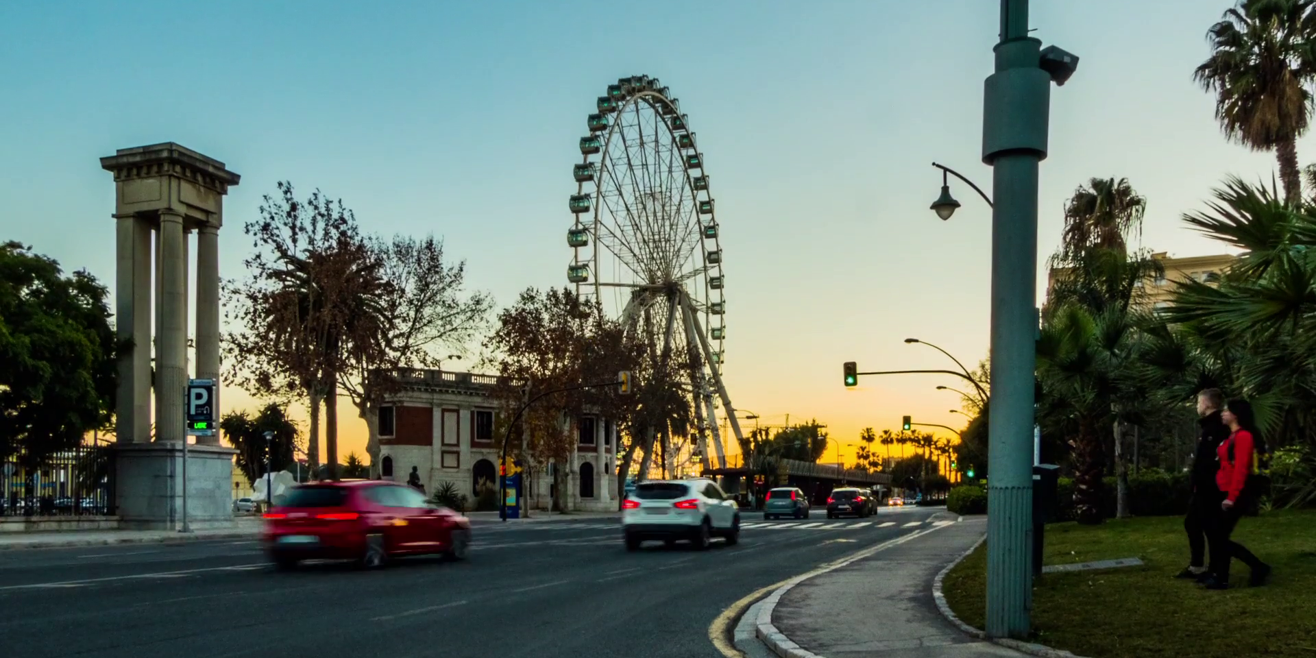 Malaga ferris wheel