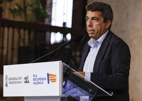 Mazón anuncia la salida de Pampols y la remodelación del Consell para el 5 de noviembre