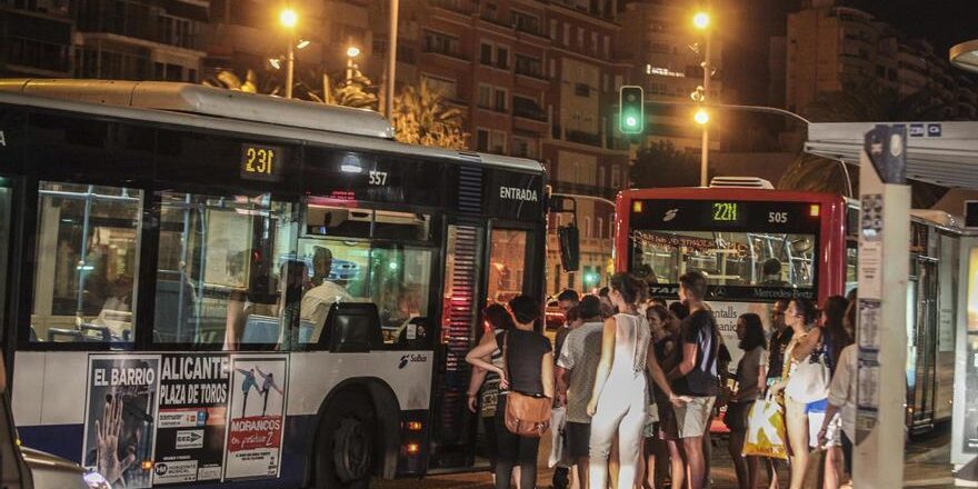 Night bus Alicante